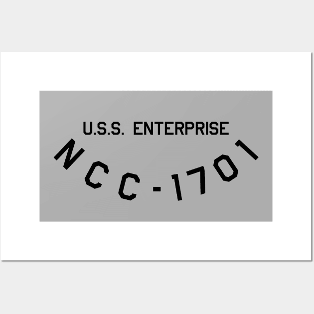 Ship Registry: USS Enterprise (NCC-1701) Wall Art by Starkiller1701